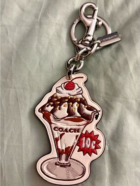 Coach Ice Cream Sundae Bag Charm 🍦